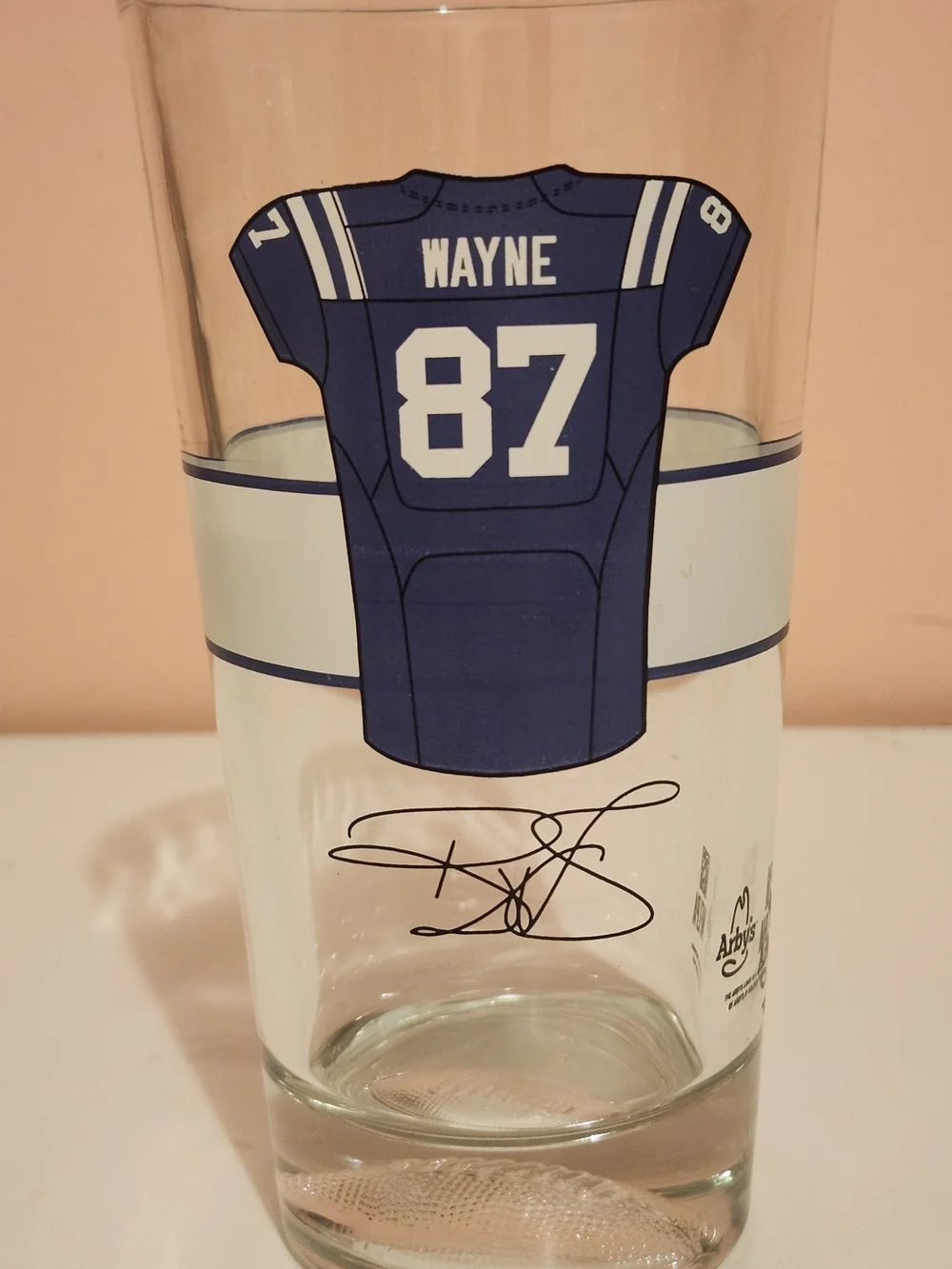 Indianapolis Colts Clear Pint Glass with Navy Logo